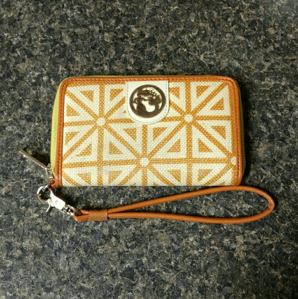 Spartina geometric wristlet wallet mermaid